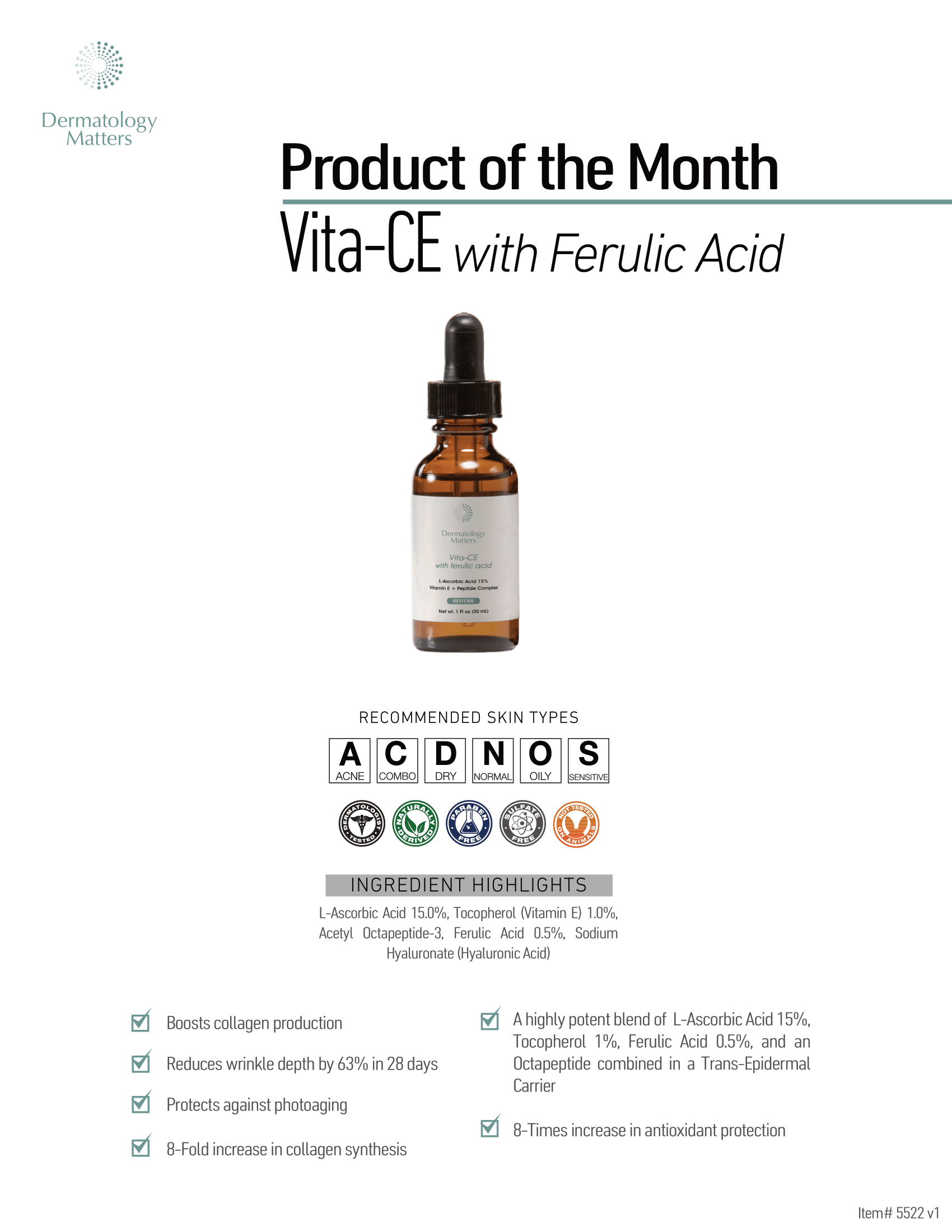 Vita-CE with ferulic acid - additional image
